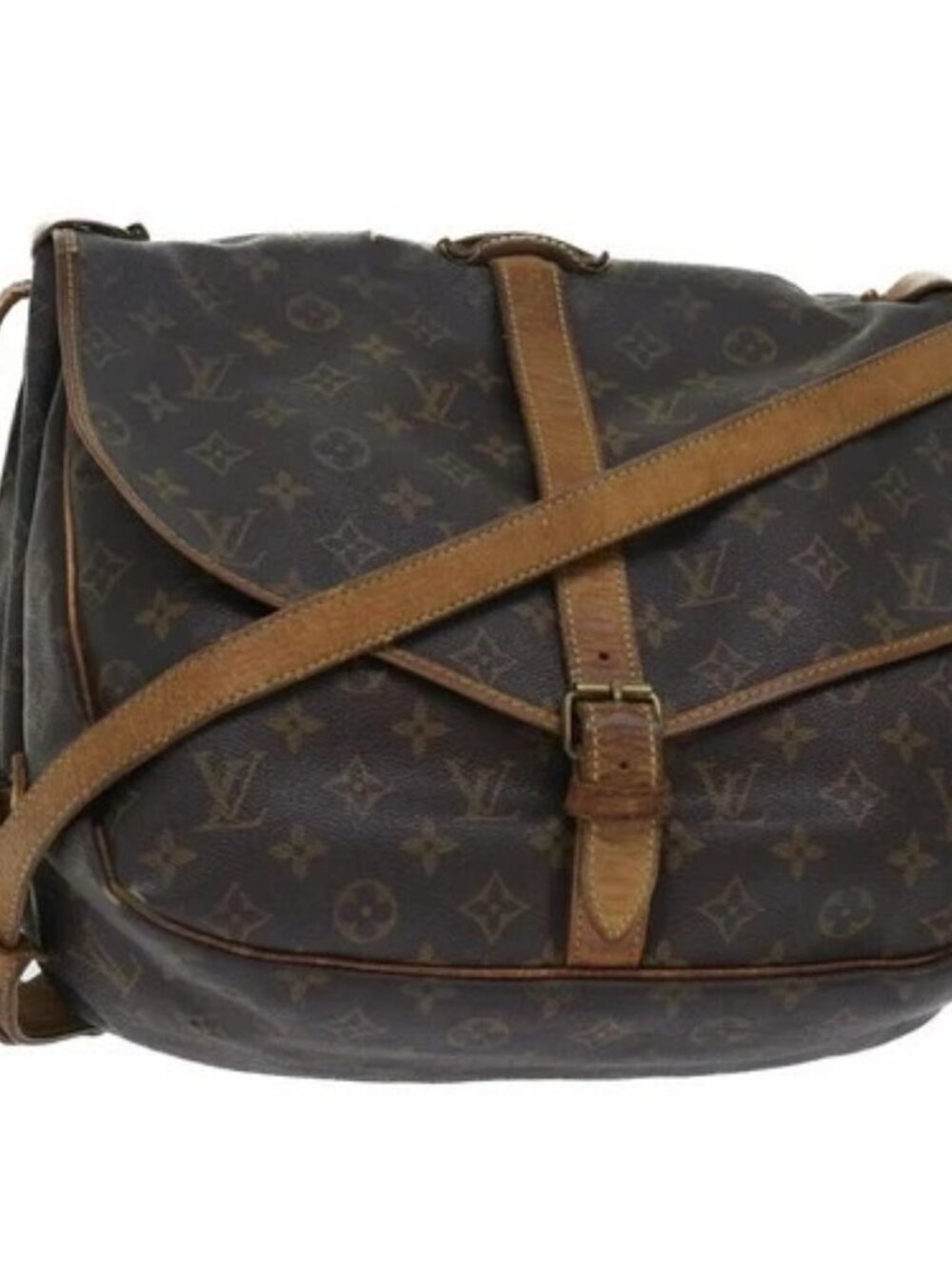 LOUIS VUITTON Monogram Saumur 35 Shoulder Bag - Picture 1 of 16